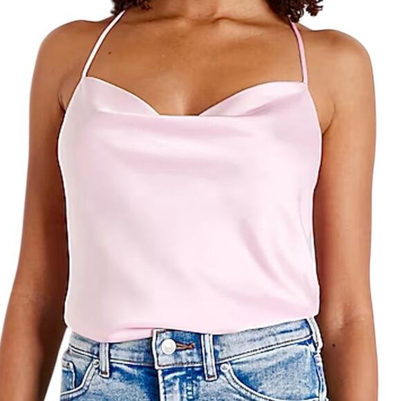 Express XL cowl neck satiny lightweight cami blouse top TB2 2203 - Picture 1 of 11